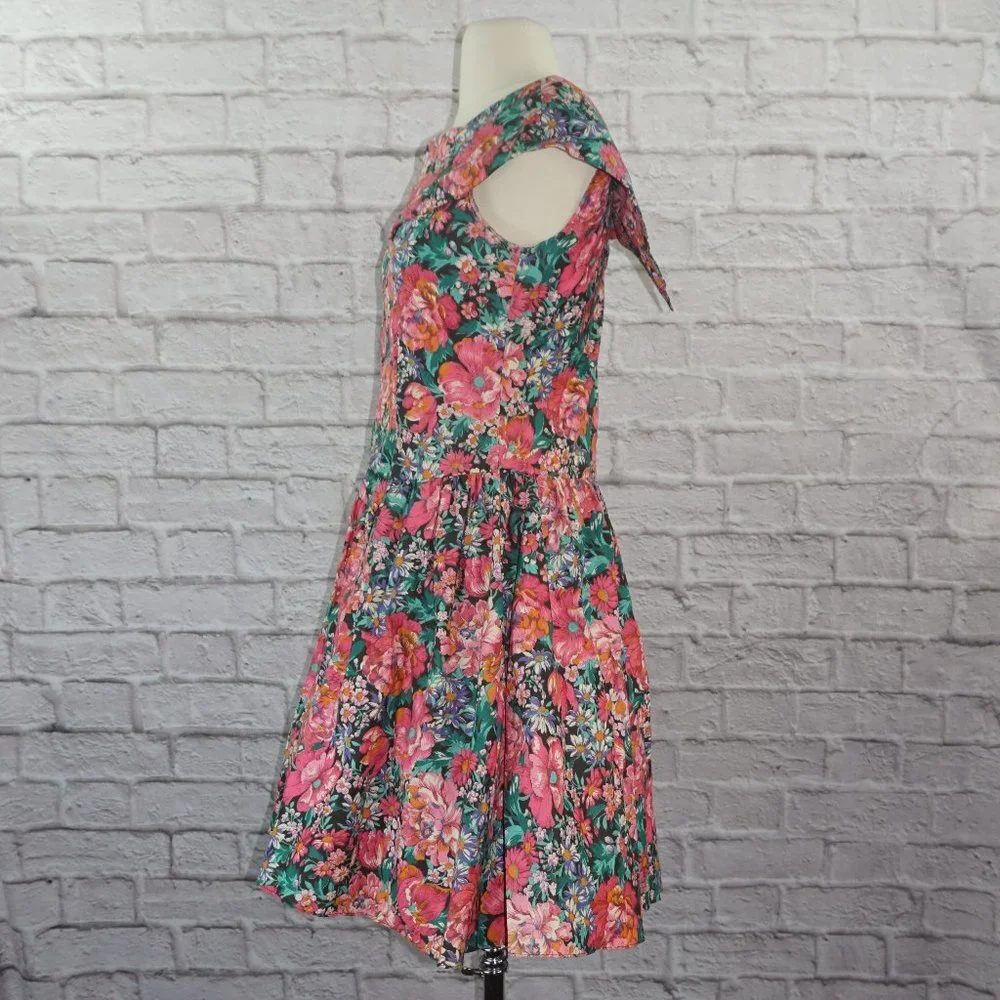 Vintage 80s Floral Dress - Picture 3 of 8